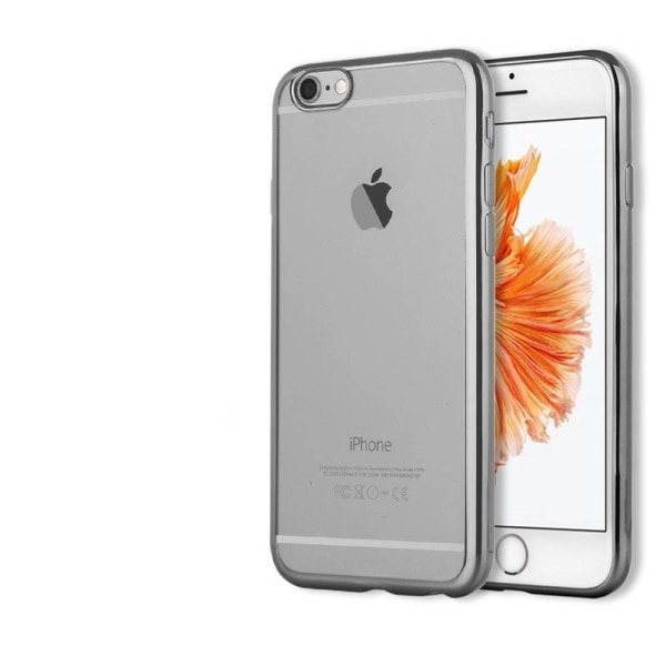 iPhone 7/8 Plus skal soft TPU flexi frame dark grey Mörkgrå