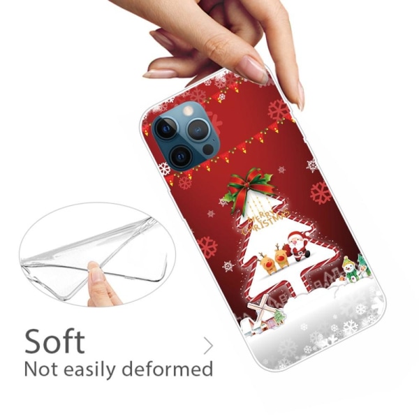 iPhone 13 pro skal silikon med  julmönster Transparent