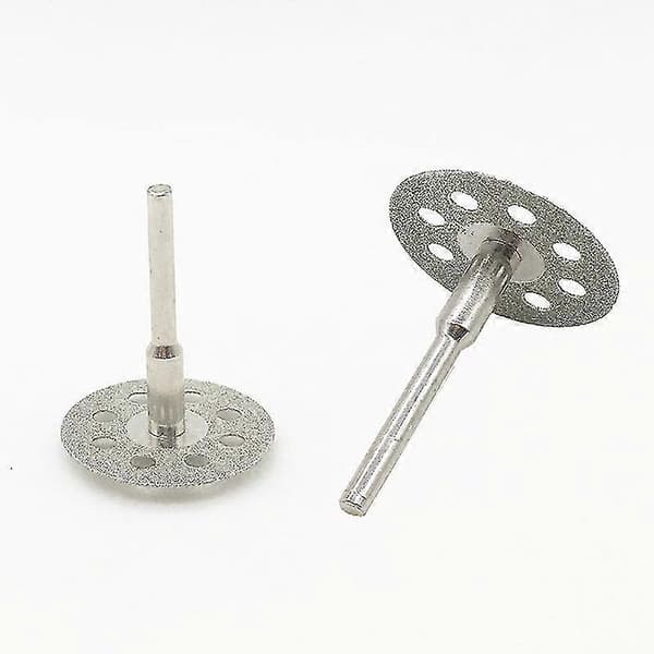 22 mm Mini Perforerade Diamantkapskivor (10 Diamantkapskivor och 2 Stänger Silver)