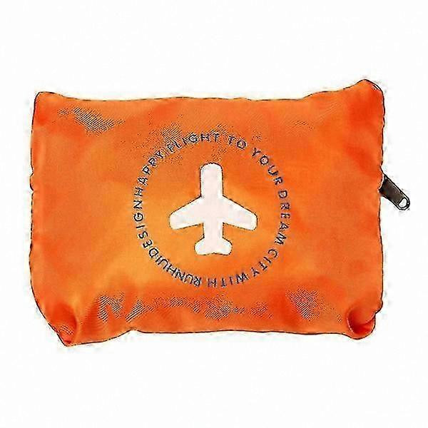 Sammenfoldelig duffelbag med opbevaringspose - Klar orange farve