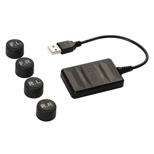 Auto Bil Dæktryksovervågningssystem USB TPMS Eksterne Sensorer Til Navigation