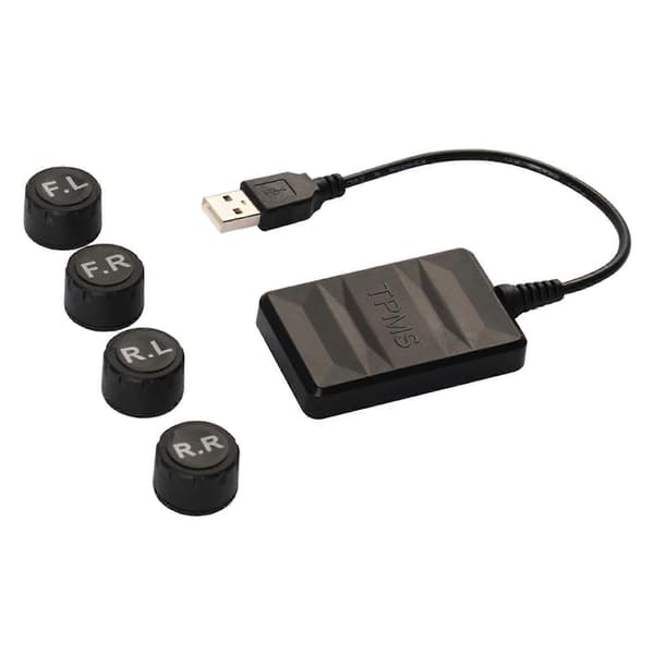 Auto Bil Dekktrykk Overvåkingssystem USB TPMS Eksterne Sensorer For Navigasjon