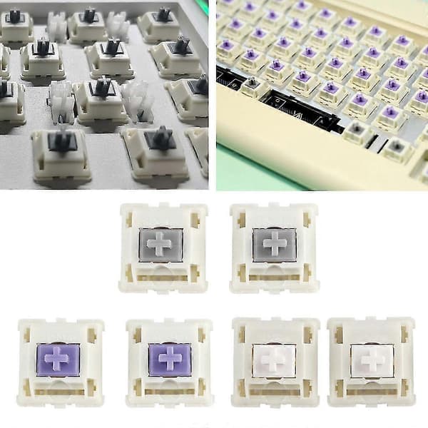 Lilla Grå Hvid 5-pin 67g Sp-Star Lineær Switch Til Brugerdefineret Mekanisk Tastatur