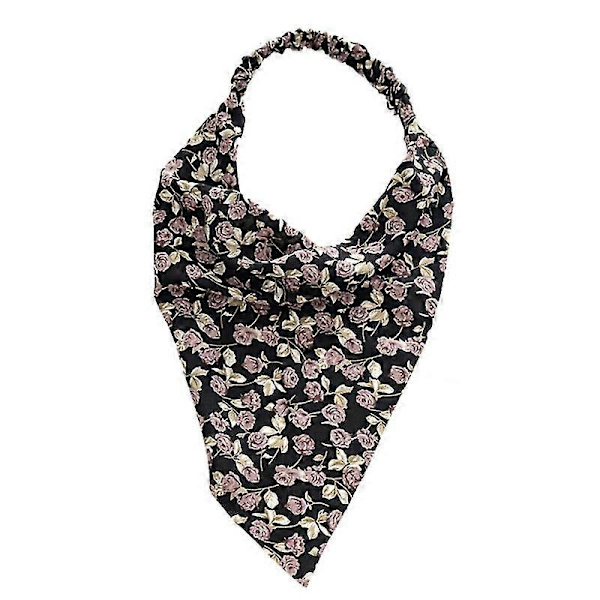 Vintage Blomstrete Elastisk Boho Hårskjerf