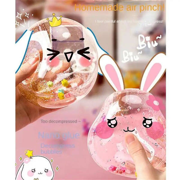 1 st blåsbar bubbeltejp, icke-märkande dubbelsidig tejp för DIY-hantverk, kläm leksakstillverkning, återanvändbar färg
