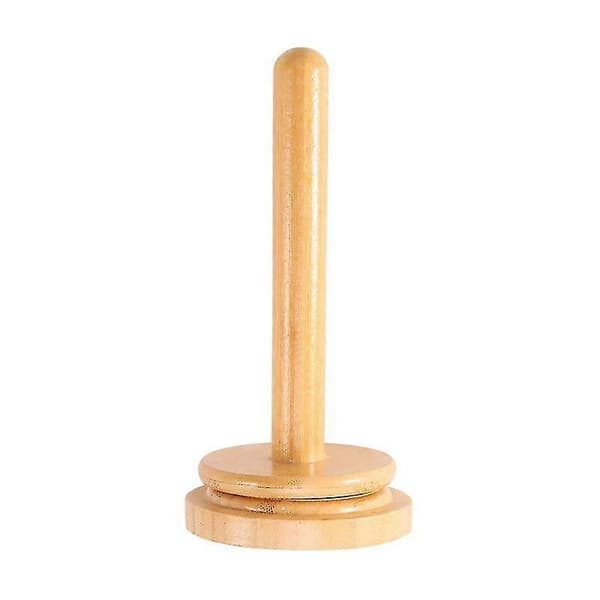 Garnholder i tre, roterende stativ, vertikal garnoppbevaring, papirholder, ullballholder, garnvinde