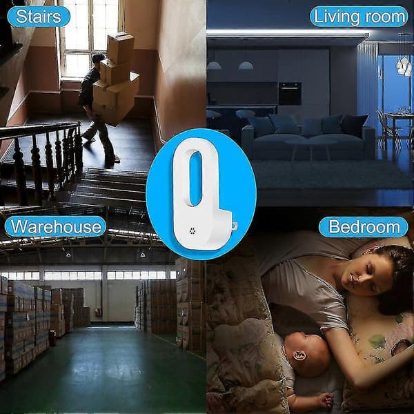Automatisk LED-nattlampe med skumringssensor, veggplugg, EU-plugg