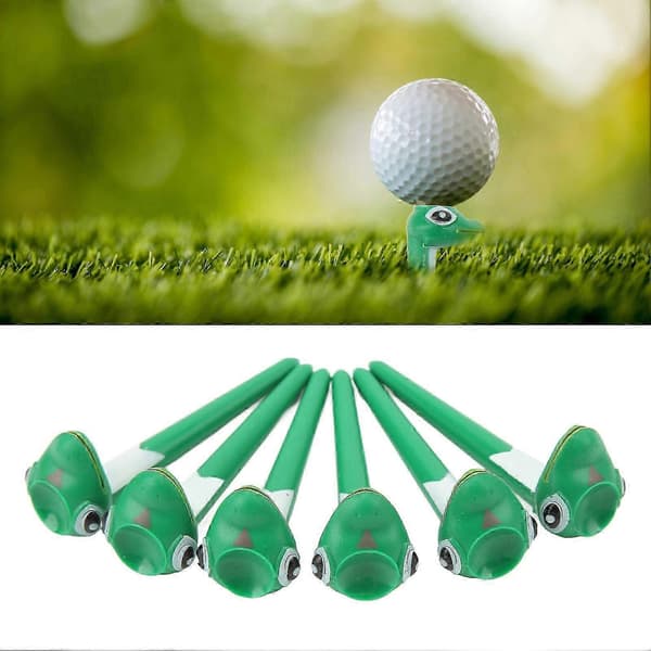 6 st Golf Tees Plast Tecknad Form Golfboll Tee Professionell Golf Övningsboll Tees Pack Orm