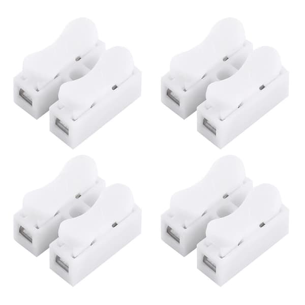 10A 220V 2-benet hurtig ledningsforbindelse ledningsklemme - 100 stk.