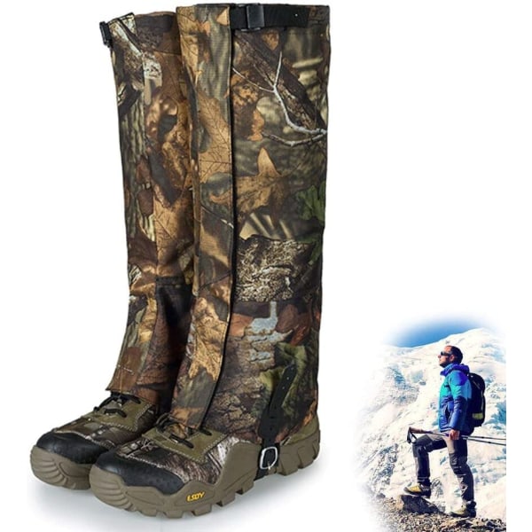 Hunting Leg Gaiters Vattentäta Camo Snöskoskydd (L)