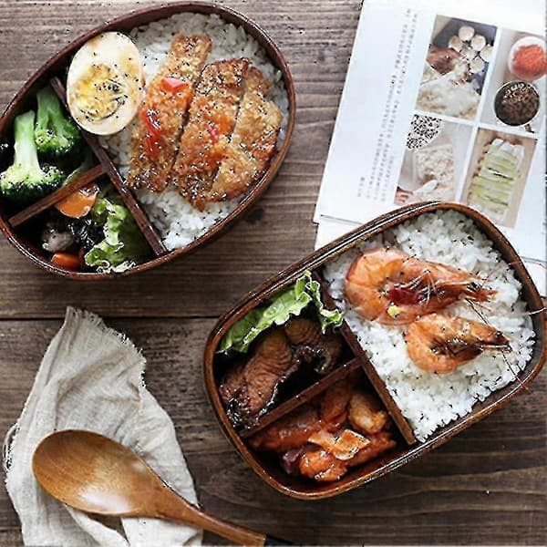 Miljövänlig Bento-låda i Bambu för Matberedning, Resor och Utomhusmatlösningar