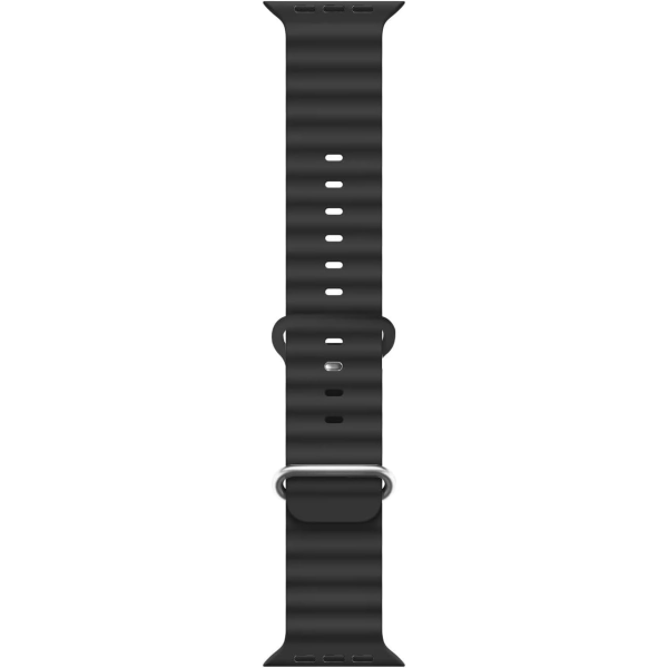 Kompatibel med Apple Watch Ultra 2-pak Ocean Strap 41mm 40mm 38mm, blød silikone sportsrem til iwatch Series Ultra 8 7 6 5 4 SE black/yellow 38/40/41MM