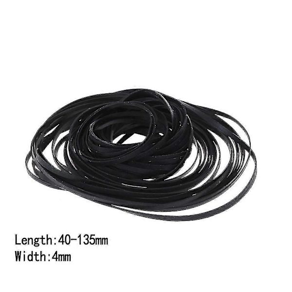 4mm Bredd Universal Mix Kassettbandspelare Remmar Driv Flat Gummirem