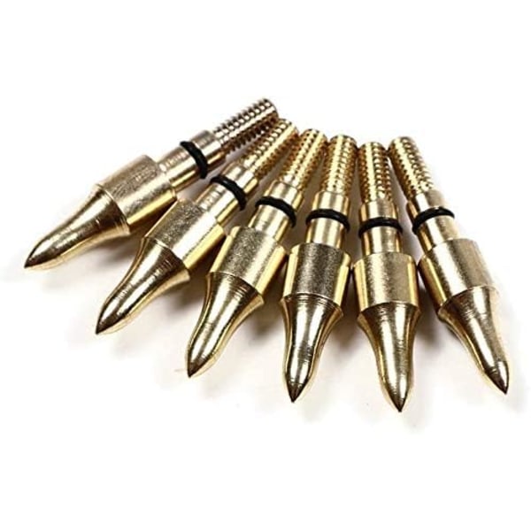 12 stk 100grn Svarte Skru-inn Trenings Broadheads Pilspisser, Bueskyting Bullet Feltspisser, Småvilt Armbrøster Compoundbuer Pilspisser for Målskyting
