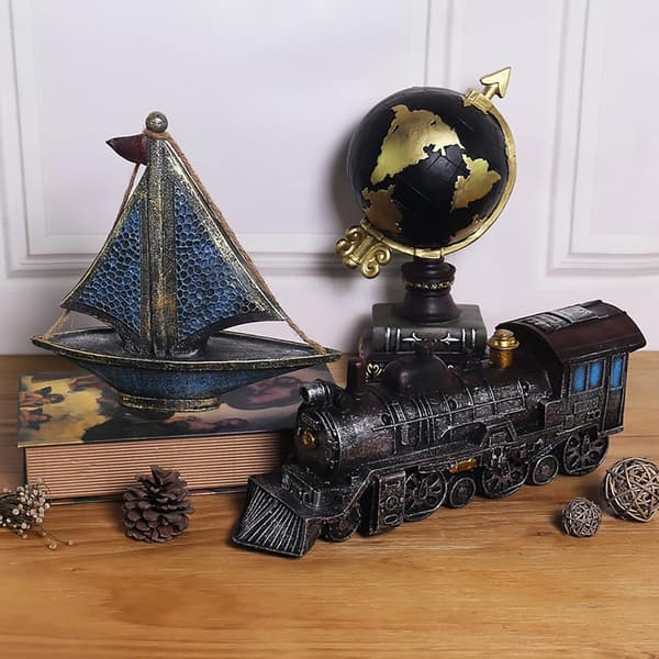 Purjevenemalli Nautical Decor for Home Creative Anchor Rudder