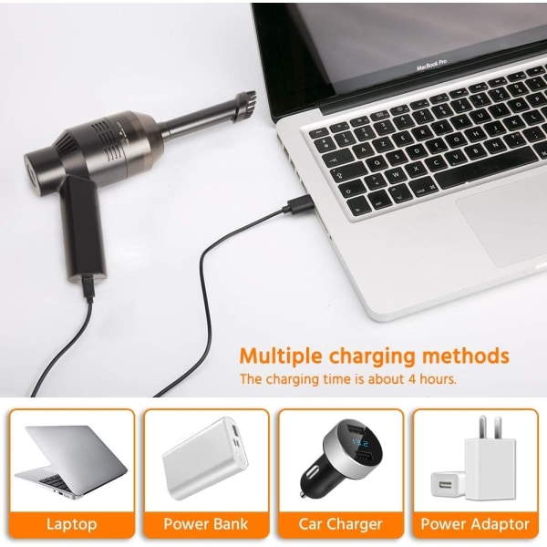 Mini dammsugare för dator tangentbord USB sladdlös handhållen