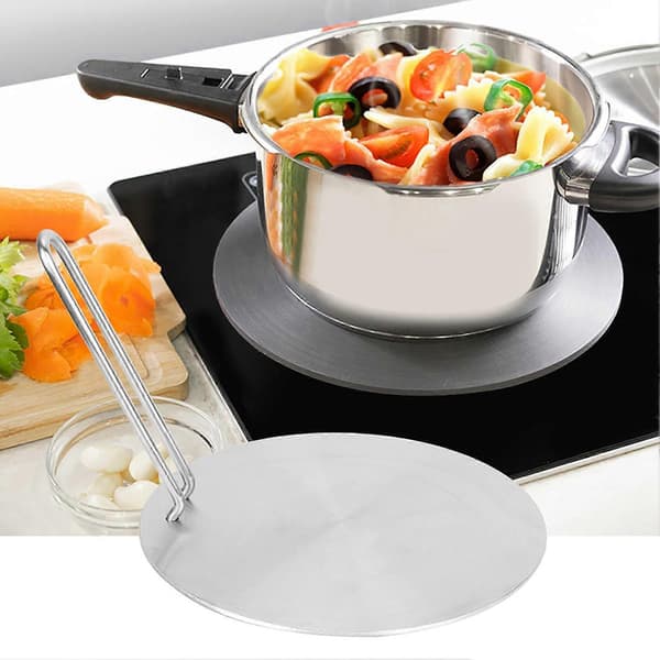 Varme Diffuser i Rustfritt Stål 20cm for Gass Elektrisk Komfyr Induksjonsplate Adapter