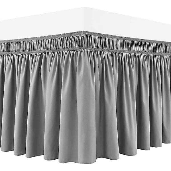 Sengestykke med Elastik Grå 180*200x38cm