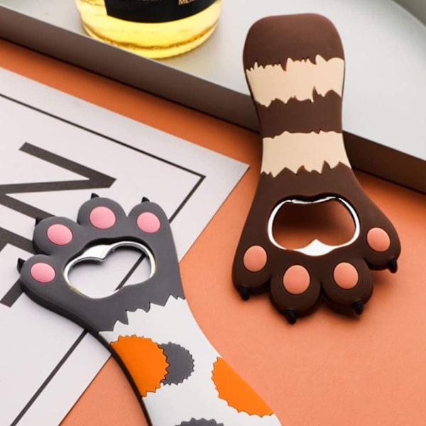 2 st kattklos flasköppnare magnetisk kylskåpsmagnet