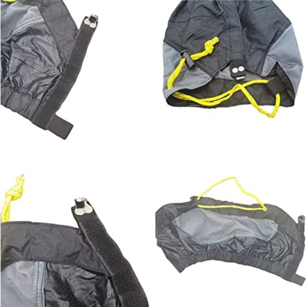Gaiters til vandring, lette trail running gaiters (sort)