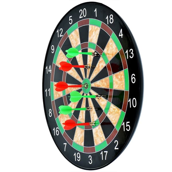 Dartboard, 17\" Magnetisk Dartboard med 6 Magnets Darts Pile i 2 farver til Børn og Voksne
