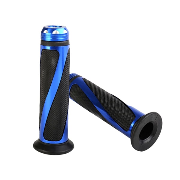 Motorsykkel Håndtak Grips 7/8\" Grips Anti-Skli Gummibeskyttelse, Blå