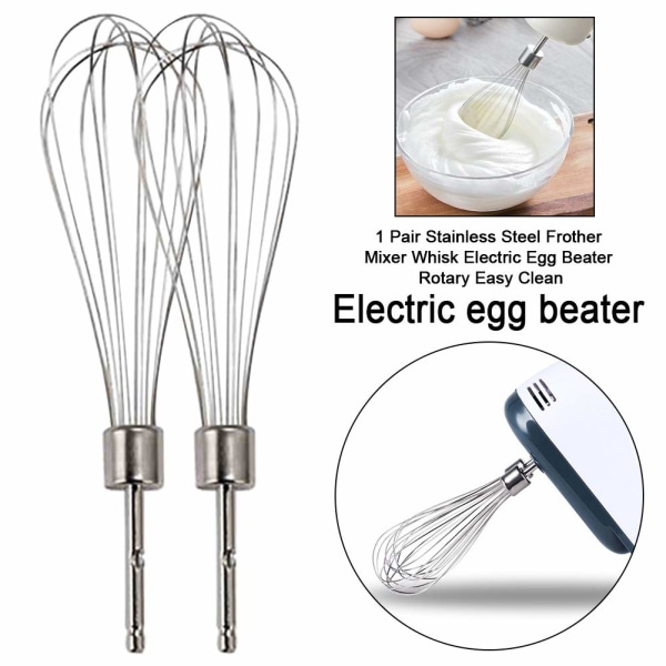 1 par elektrisk eggvisp tilbehør visp erstatning