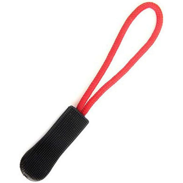 20 st dragkedjor dragkedja fixare stark nylon sladd, svart och röd