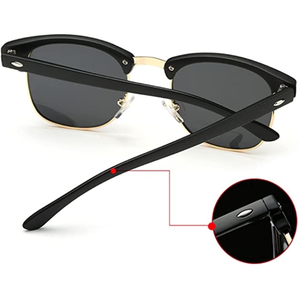 Polariserade solglasögon Man-UV400 skyddsretro solglasögon