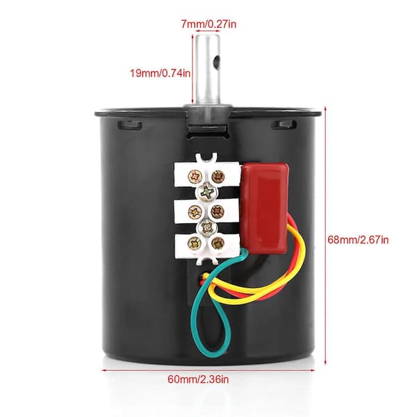 Permanent Magnet Synkron Gearmotor 28W 220V 20 o/min CW/CCW