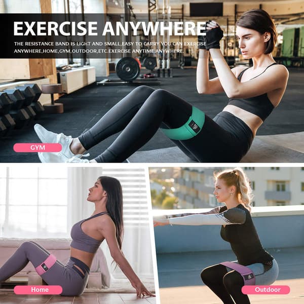 Modstandshold til hofter, Fitnessbånd Sæt Yogabælte