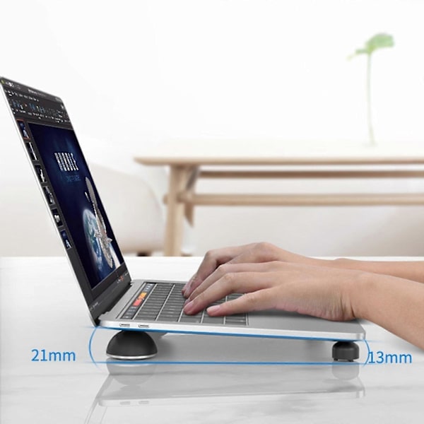 Mini Foldbar Laptop Riser Stand Aluminium Fødder Køleholder Universal