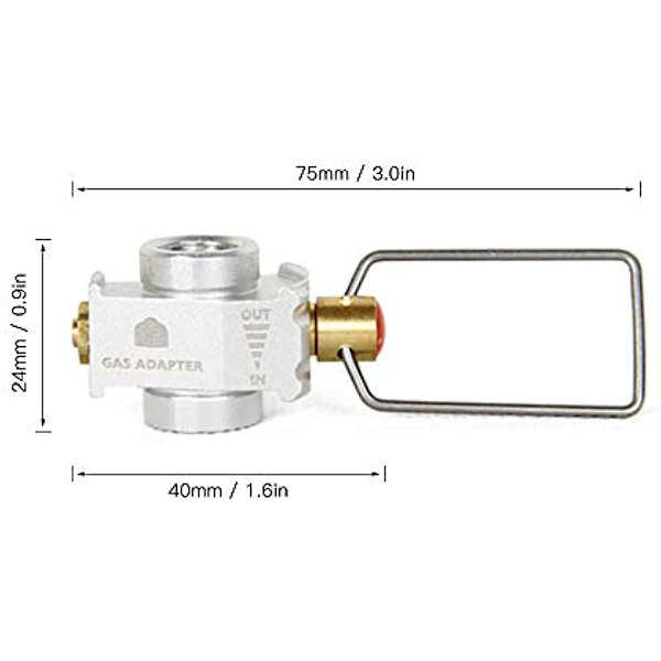 Fxool Gas Convertor Shifter Refill Adapter Gas Saver Plus Gas Convertor Shifter Refill Flat Tank Conversion Adapter Camping