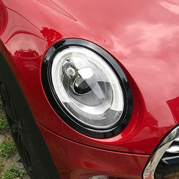 til Mini Cooper F55 F56 til For- og Baglygte Dekorations Trim Ring (Sort, 4X)