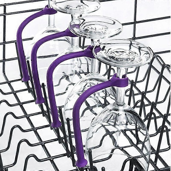 Stjälkskydd flexibelt diskmaskinsset om 4 för vinglas, glasvaror, fast
