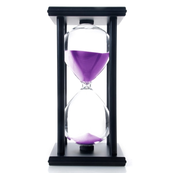 60 minutters timeglas, træ sand timer