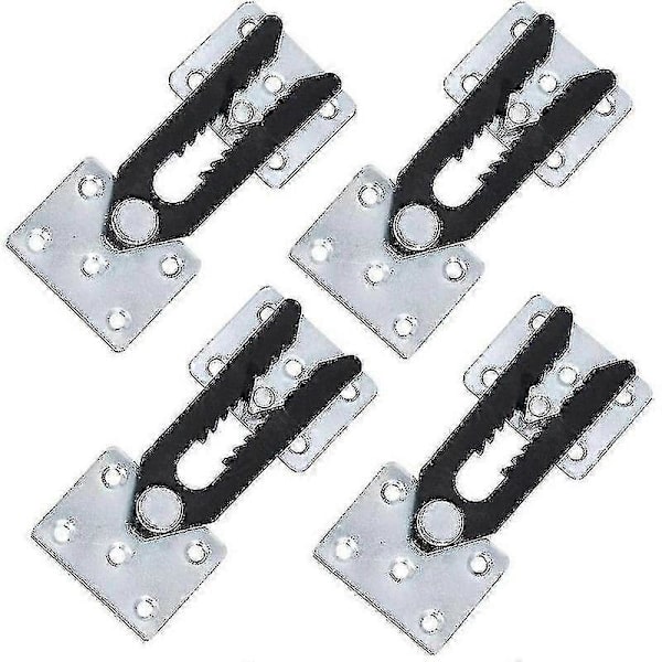 Sektionssofakonnektor, 4 stk. metal sofasamling snap alligator stil sektionssofakonnektor Tao