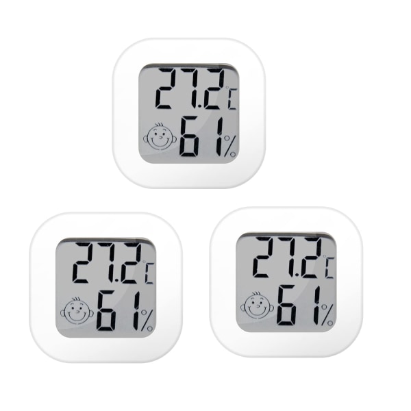 Digitalt hygrometer, mini-indendørs termometer Rumtermo-hygrometer, nøjagtig RH-måler temperaturmonitor til hjemmet i soveværelset, kælderen, kontor drivhus