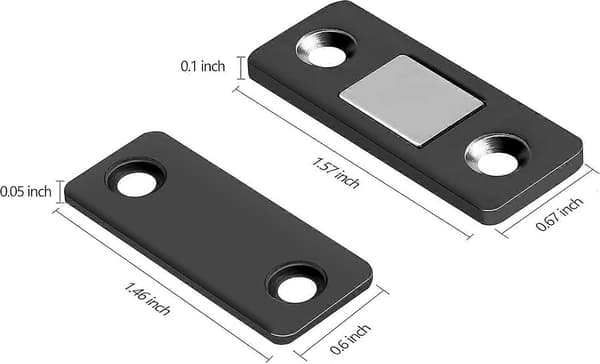 4-pak skabsmagneter magnetisk dørlås til skuffelukning