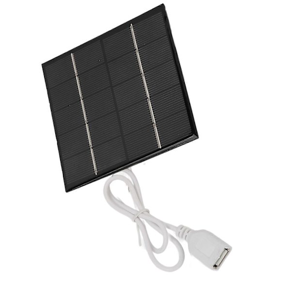 Mini USB Bærbar Lett Polycrystalline Silisium Lite Solcellepanel 5V 1.2W for Mobiltelefon