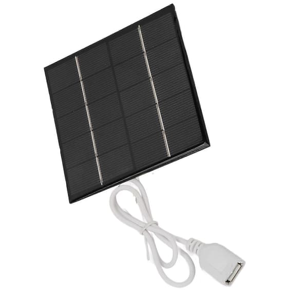 Mini USB Portabel Lättviktig Polykristallin Silikon Liten Solpanel 5V 1.2W för Mobiltelefon