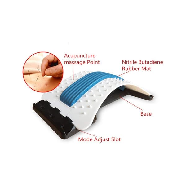 Ryggsträckare Posture Massager för avslappning av ryggen (Blå)