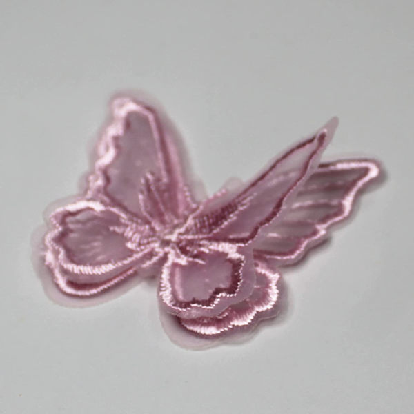 20 stk. sommerfugl sy på lapp sy DIY (lys rosa, 2,36 x 1,96 tommer)