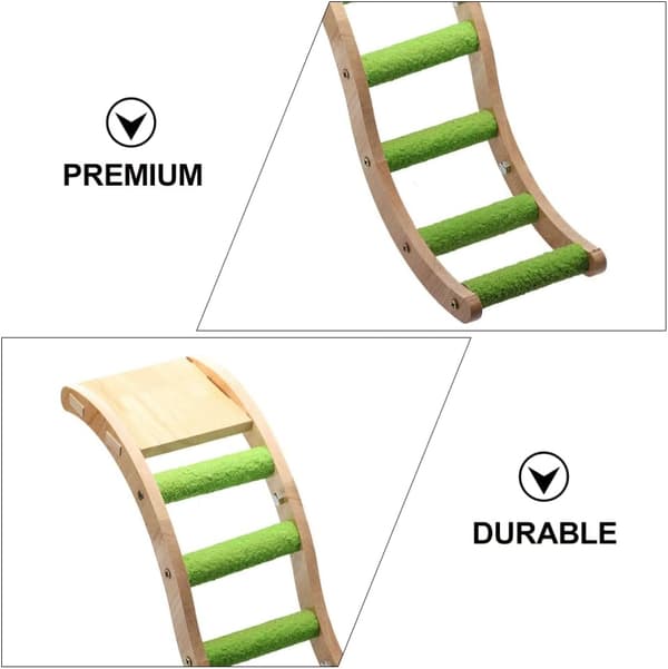 Fugl Tretrapp Bro Trebelegg Spiselig Farge, 32X9.7X2cm