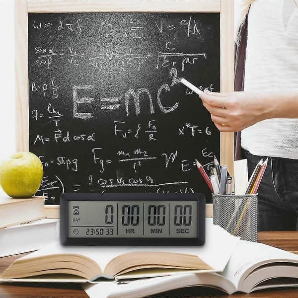 999 Dagars Nedräkningstimer Kompatibel Examen Labb Kök (svart)