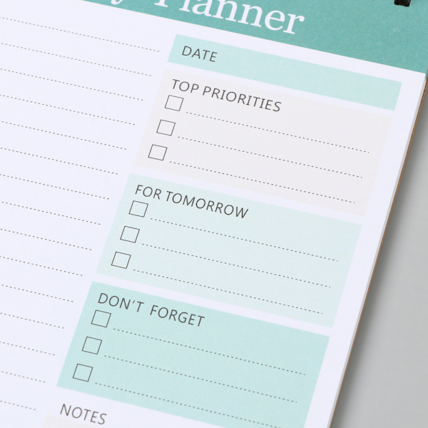 To Do List Notepad - Daglig Planlægningsblok Udateret Afrivning, til Arbejde og Personlig Organisering, Pakke med 4