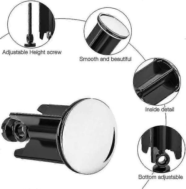Diskhoavlopp, 2 st Premium Universal Diskhoavlopp Diskhoavlopp, Anti-kalk, För Diskho Bidé, Badrum (40mm)
