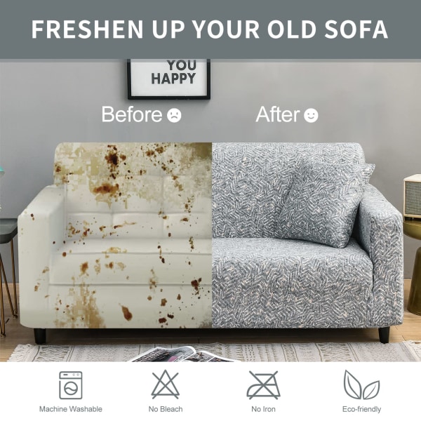 Soffaöverdrag 3-sits elastiskt sofföverdrag