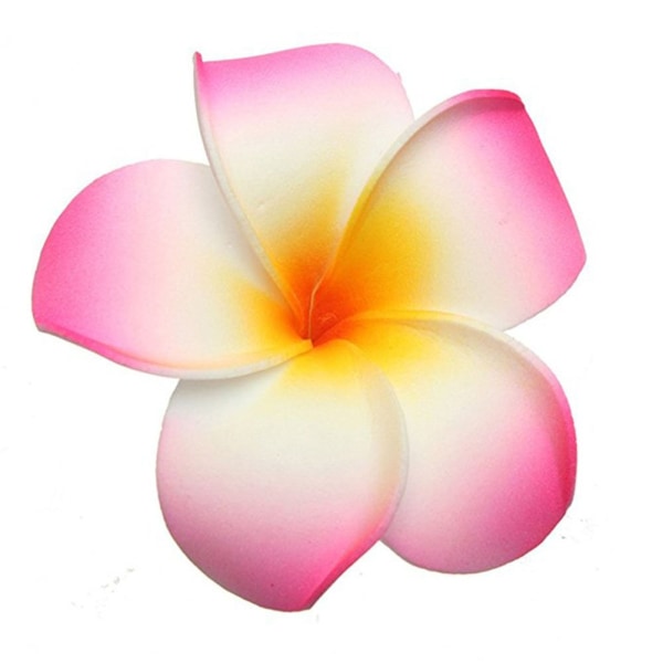 20 st 7 cm Hawaii Hawaiian Plumeria hårklämmor Strandblomma Huvudbonader för bröllopsfest