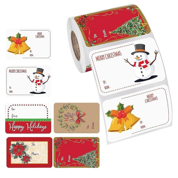 Julegavemerkelapper Klistremerker Selvklebende Julemerke For Julekort Konvolutter